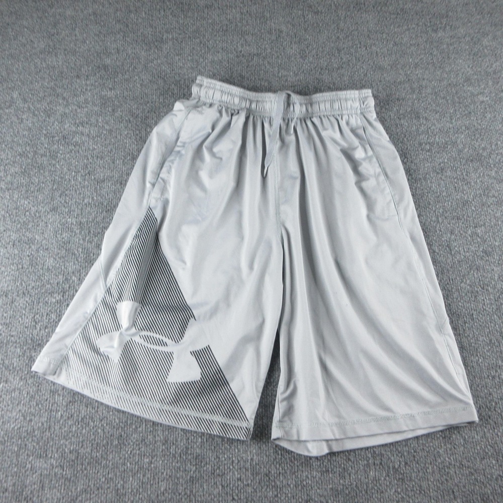 Under Armour Shorts Mens Small Gray HeatGear Athletic‎ Basketball Gym Training